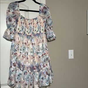 Floral Puff Sleeve Dress